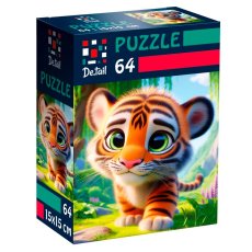 Пазлы Милый тигренок, Vladi Toys, 64 эл.