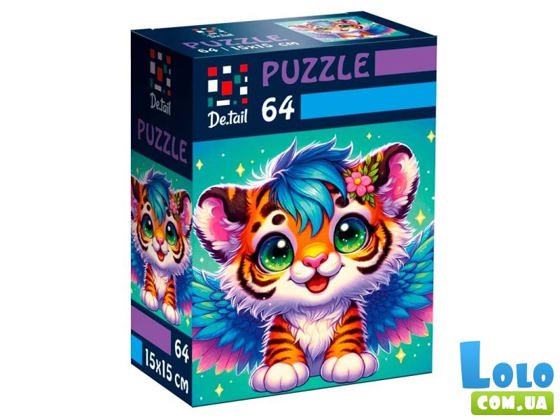 Пазлы Крылатый тигренок, Vladi Toys, 64 эл.