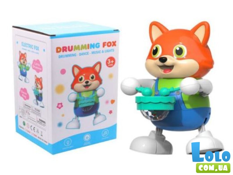 Музыкальная игрушка Лисичка с барабаном