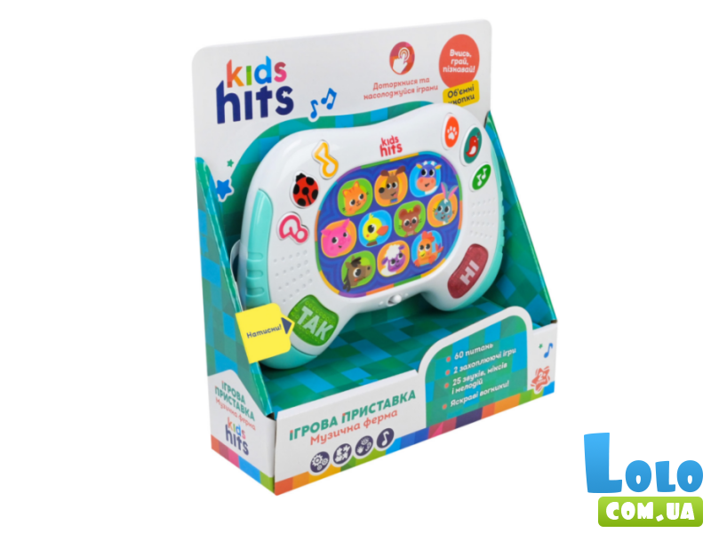 Интерактивная развивающая приставка Музыкальная ферма, Kids Hits
