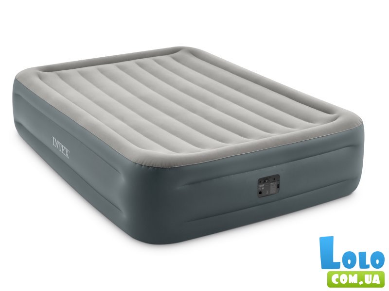 Надувная велюровая кровать Essential Rest со встроенным электронасосом, Intex
