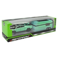 Машина металлическая Tesla Pickup Trailer RV, Автопром (в ассортименте)