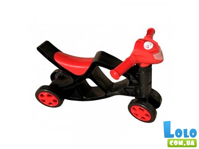 Минибайк – толокар, Doloni Toys (красно-черный)