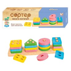 Деревянный сортер Геометрика, WToys