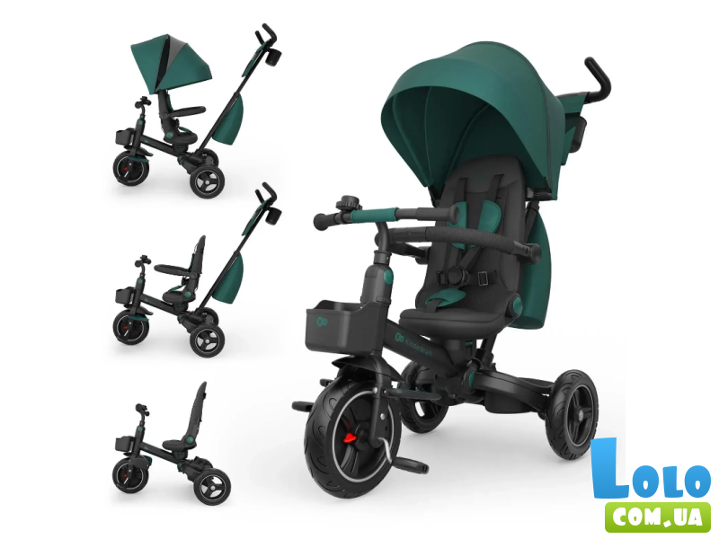 Трехколесный велосипед Spinstep 2 Plus, Kinderkraft (Green)