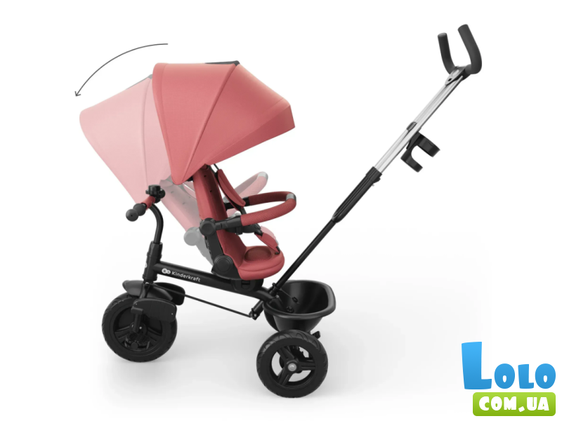 Трехколесный велосипед Aston 2 Plus, Kinderkraft (Pink)