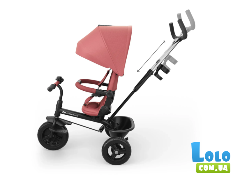 Трехколесный велосипед Aston 2 Plus, Kinderkraft (Pink)