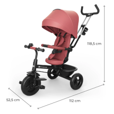 Трехколесный велосипед Aston 2 Plus, Kinderkraft (Pink)