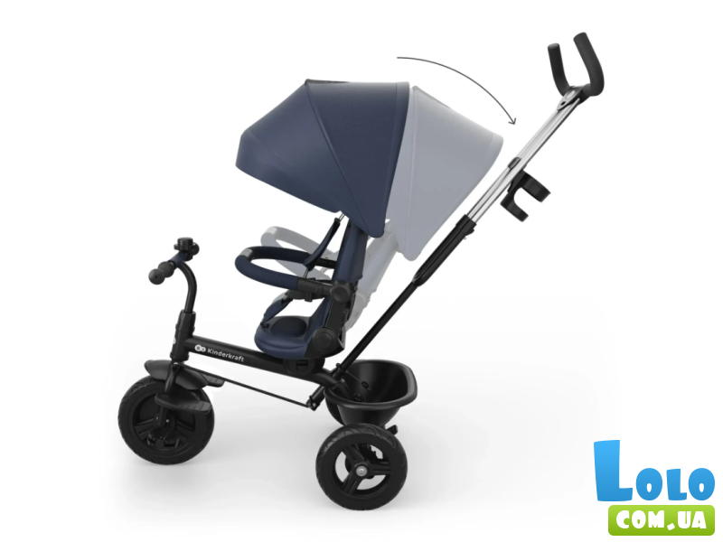 Трехколесный велосипед Aston 2 Plus, Kinderkraft (Navy)
