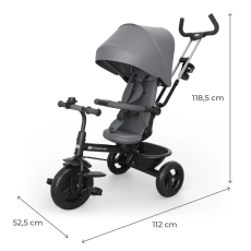 Трехколесный велосипед Aston 2 Plus, Kinderkraft (Grey)