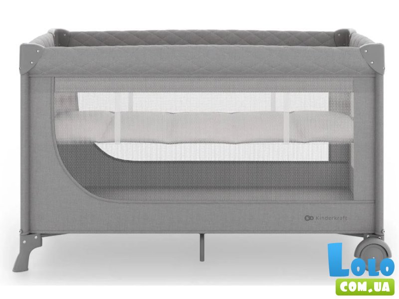 Кровать-манеж Leody Up, Kinderkraft (Grey)