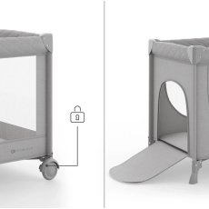 Кровать-манеж Leody Up, Kinderkraft (Grey)