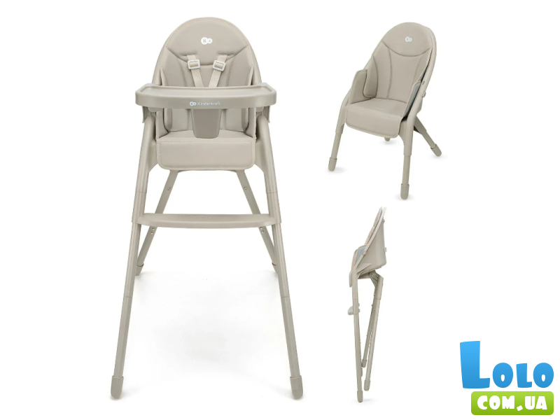 Стульчик для кормления Dinnly, Kinderkraft (Beige)