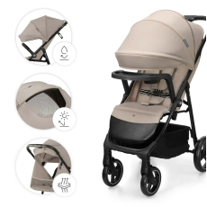 Прогулочная коляска Trig 3 Tray, Kinderkraft (Beige)