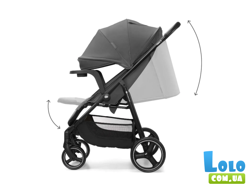 Прогулочная коляска Trig 3 Tray, Kinderkraft (Grey)