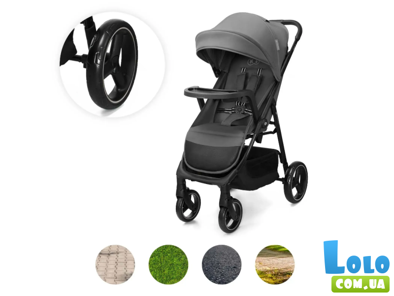 Прогулочная коляска Trig 3 Tray, Kinderkraft (Grey)
