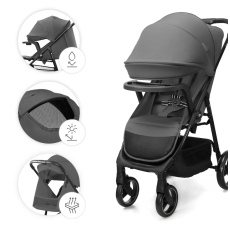Прогулочная коляска Trig 3 Tray, Kinderkraft (Grey)