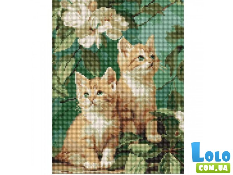 Алмазная мозаика Кротость в цветах, Идейка (30х40 см)