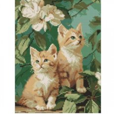 Алмазная мозаика Кротость в цветах, Идейка (30х40 см)