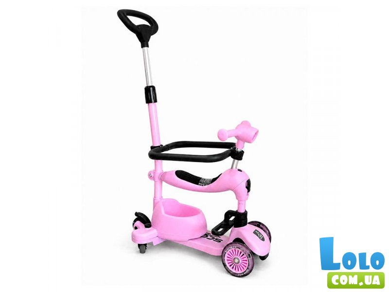 Самокат трехколесный Maraton 3 в 1 (Pink)