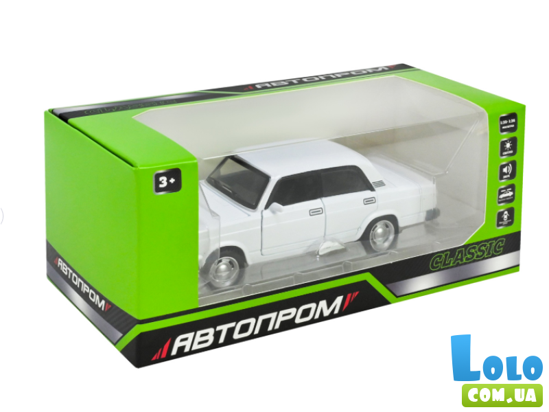 Машина металлическая Lada 2107, Автопром (в ассортименте)