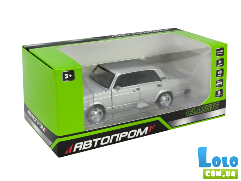 Машина металлическая Lada 2107, Автопром (в ассортименте)