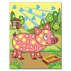 Книга Очаровательная мозаика с наклейками Лягушка, Глорія