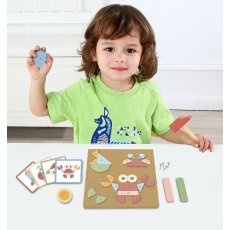 Деревянная игра Аппликация с молоточком, Tooky Toy