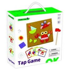Деревянная игра Аппликация с молоточком, Tooky Toy