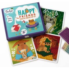 Креативная алмазная мозаика Счастливые друзья + игрушка-сюрприз, Buliko