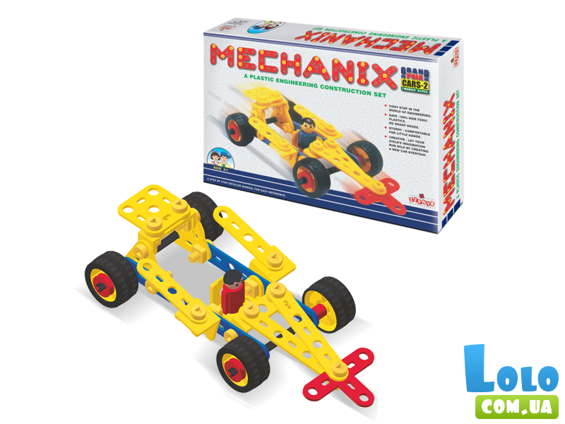 Конструктор полипропиленовый Mechanix Авто №2, Zephyr (02002), 81 дет.