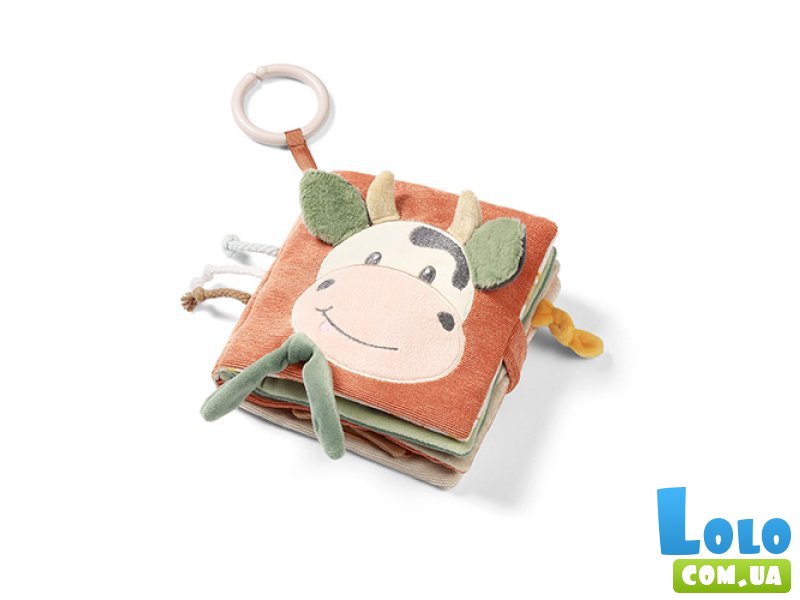 Развивающая мягкая книга Коровка Бинго, BabyOno