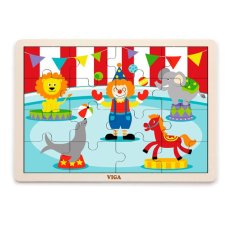 Деревянный пазл Цирк Viga Toys 16 эл.
