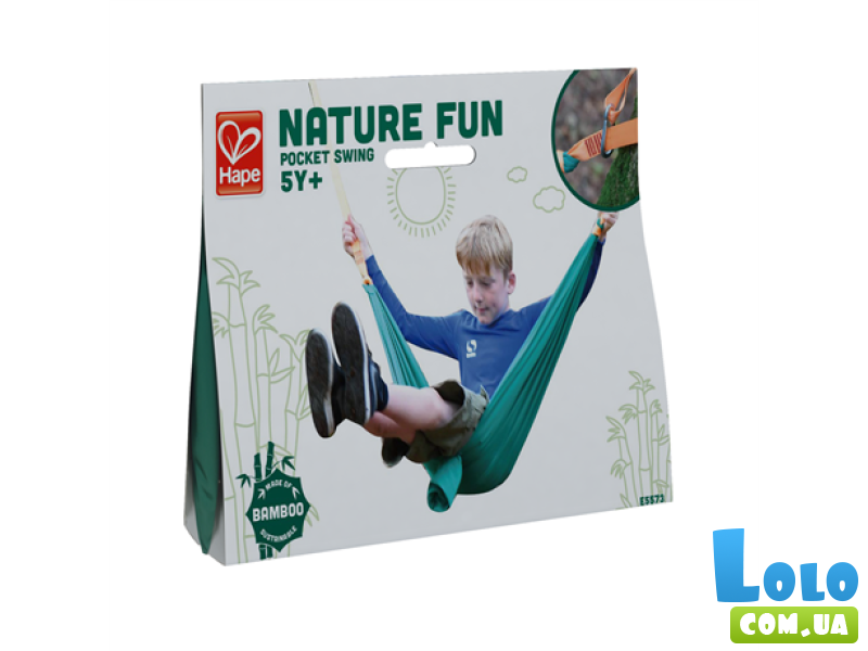 Детский гамак Nature Fun, Hape (зеленый)