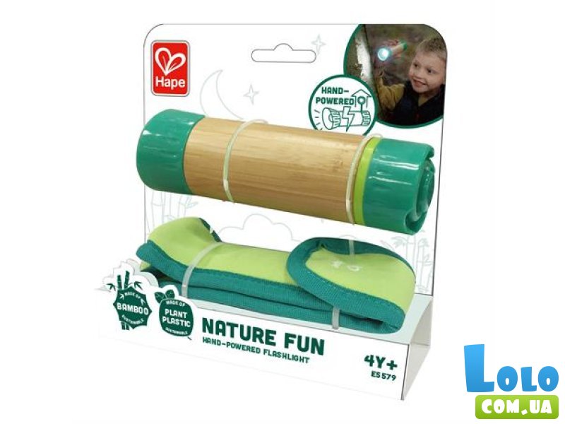 Механический фонарик с чехлом Nature Fun, Hape