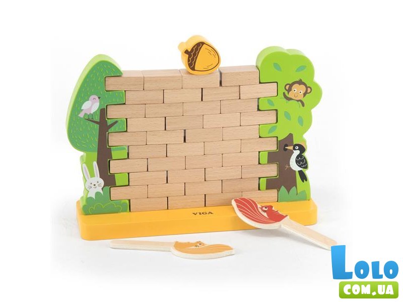 Настольная игра Стена из кирпичиков, Viga Toys