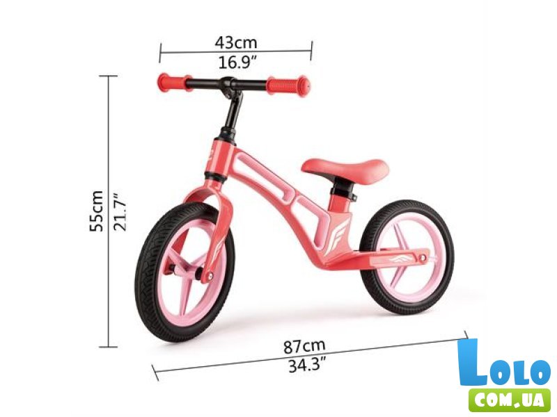 Беговел двухколесный Новое исследование, Hape (розовый)