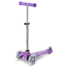 Самокат Mini Deluxe Fairy Glitter LED, Micro (фиолетовый)