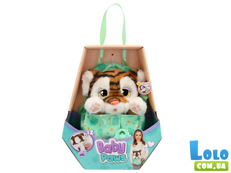 Мягкая интерактивная игрушка Тигренок, Baby Paws