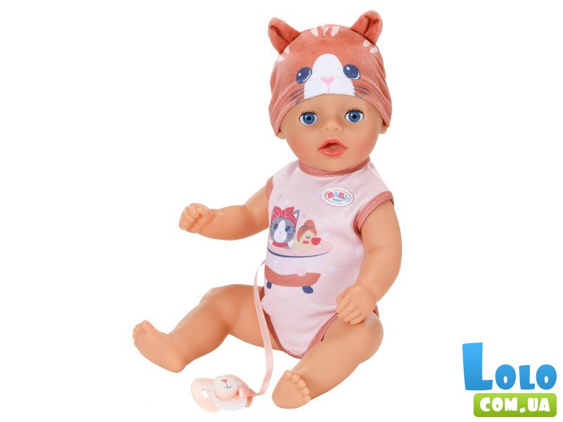 Кукла Лена в костюме котика, Baby Born