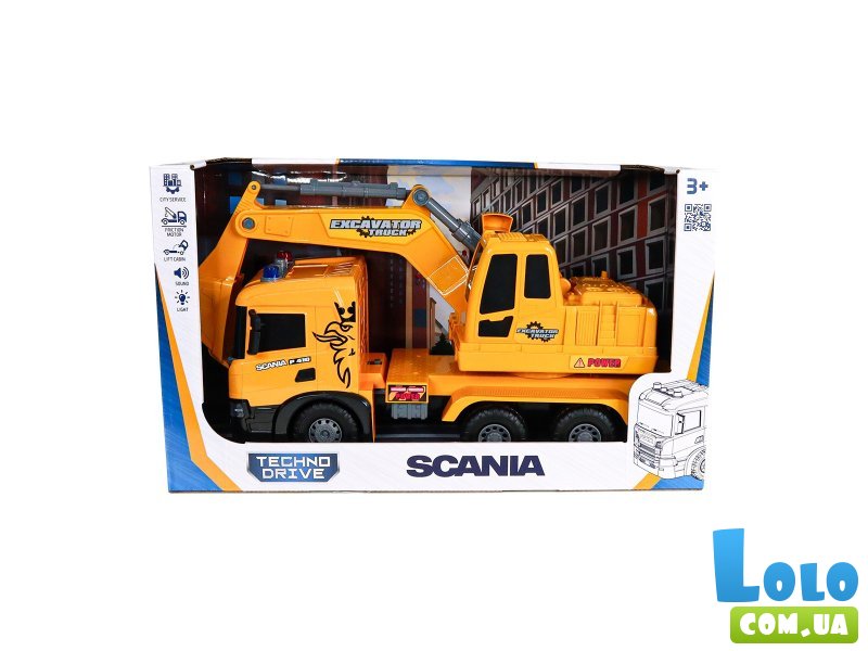 Машина Экскаватор Scania, TechnoDrive