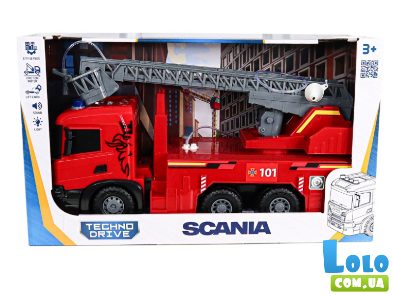 Машина Scania Пожарная машина, TechnoDrive