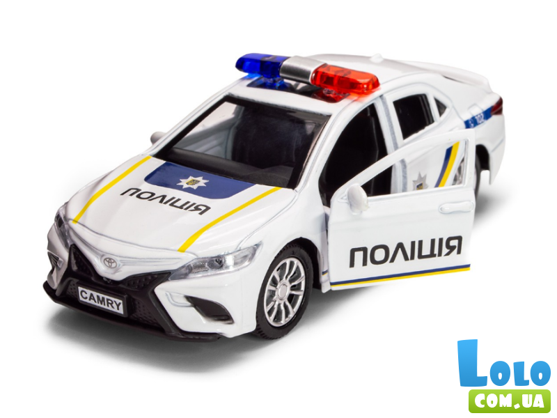 Машина Toyota Camry Полиция, TechnoDrive (белый)