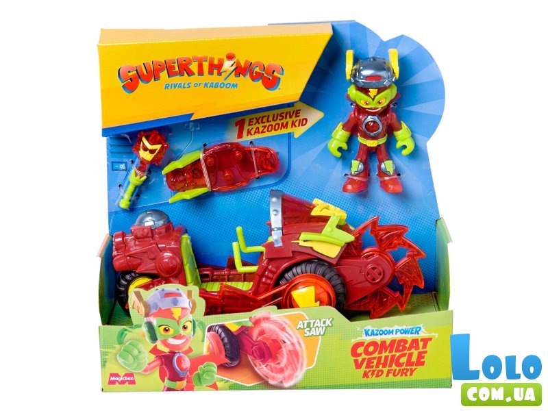 Набор с фигуркой Combat Vehicles Кид Фьюри, SuperThings