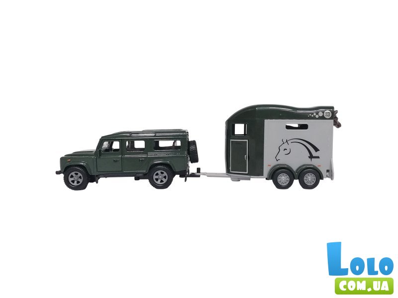 Машина Land Rover с прицепом и фигурками лошадей, TechnoDrive
