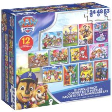 Набор пазлов 12в1 Щенячий патруль Paw Patrol, Spin Master, 24-48-63 эл.