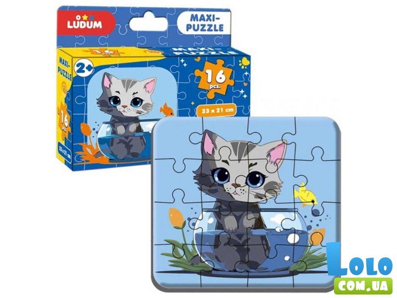 Пазл Макси Котик 1, Ludum, 16 эл.