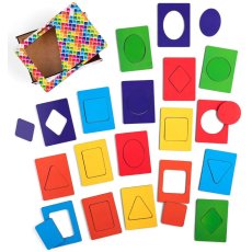 Деревянная развивающая игра Доски Сегена: фигуры, цвета, Ubee