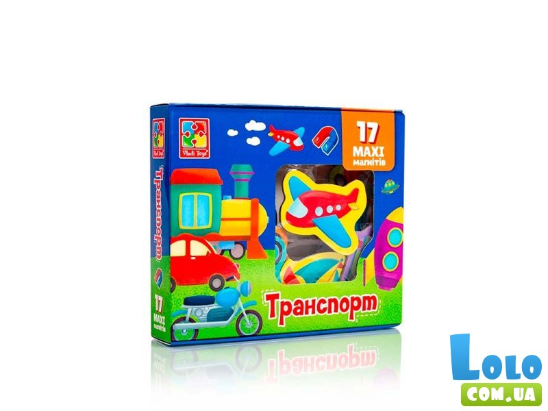 Набор магнитов Транспорт, Vladi Toys