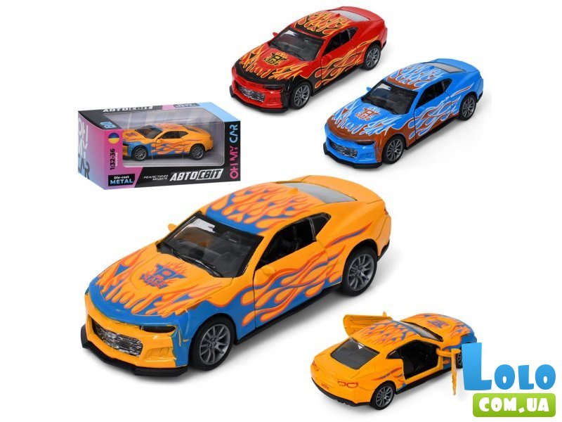 Машина металлическая Chevrolet Camaro, АвтоСвіт (в ассортименте)